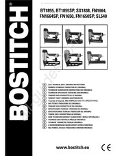Bostitch BT1855 Manual Del Usuario