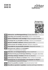 Ritter ESM 50 Instrucciones De Montaje Y De Uso