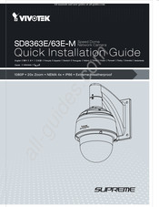 Vivotek SD8363E-M Guía De Instalación Rápida