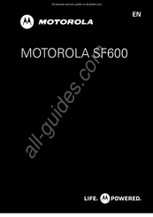 Motorola SF600 Manual Del Usuario