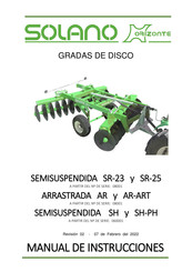 SOLANO HORIZONTE SR-23-18-24 Manual De Instrucciones