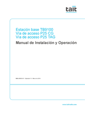 Tait TB9100 Manual De Instalación Y Operación