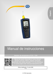 PCE Instruments T 330 Manual De Instrucciones