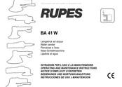 Rupes BA 41 W Instrucciones De Uso Y Manutención