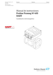 Endress+Hauser HART Proline Promag W 400 Manual De Instrucciones