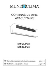 mundoclima MU-CA PM2 Manual De Instalacion E Instrucciones De Uso