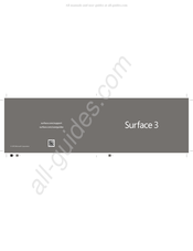 Microsoft Surface 3 Manual Del Usuario