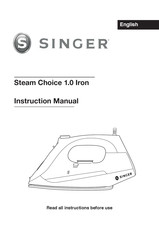 Singer SteamChoice 1.0 Manual De Instrucciones