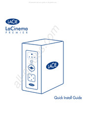 Lacie LaCinema Premier Guía De Instalación Rápida