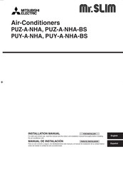 Mitsubishi Electric Mr. Slim PUZ-A NHA-BS Serie Manual De Instalación