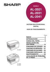 Sharp AL-2041 Guia De Funcionamiento