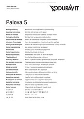DURAVIT Paiova 5 7X0394 Instrucciones De Montaje