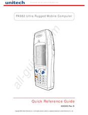 Unitech PA982 Guía De Referencia Rápida