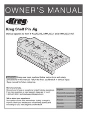 Kreg KMA3232 Manual Del Propietário