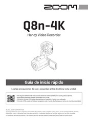 Zoom Q8n-4K Guia De Inicio Rapido