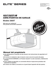 Chamberlain LiftMaster SECURITY + ELITE Serie Manual Del Propietário