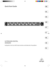 Behringer ULTRAGAIN DIGITAL ADA8200 Manual Del Usuario