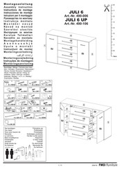 FMD Furniture JULI 6 UP 490-106 Instrucciones De Montaje