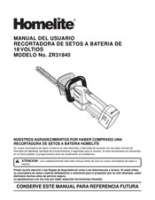 Homelite ZR31840 Manual Del Usuario