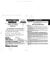 master mechanic TV510 Manual De Instrucciones