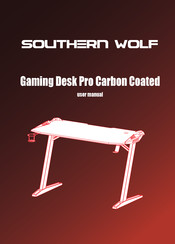 SOUTHERN WOLF Gaming Desk Pro Carbon Coated Manual Del Usuario