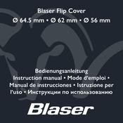 Blaser Flip Cover Manual De Instrucciones