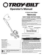 Troy-Bilt TB515 EC Manual Del Operador