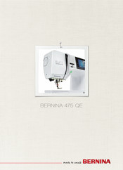 Bernina 475 QE Manual Del Usuario