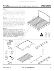 Crate&Barrel Colette Manual De Instrucciones