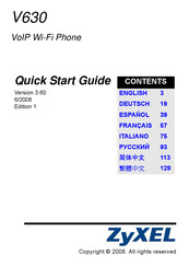 Zyxel V630 Manual Del Usuario