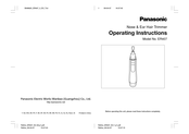 Panasonic ER407 Manual Del Usuario