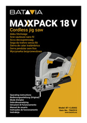 Batavia MAXXPACK BT-CJS002 Manual De Usuario