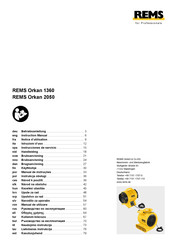 REMS Orkan 1360 Instrucciones De Servicio