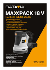 Batavia MAXXPACK 18 V BT-COS001 Manual De Usuario