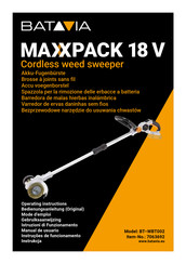 Batavia MAXXPACK 18 V BT-WBT002 Manual De Usuario