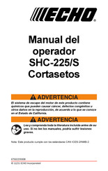 Echo SHC-225 Manual Del Operador