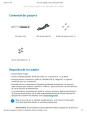 Ubiquiti US-24-500W Guia De Inicio Rapido