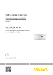 Vega VEGAPULS Air 23 Instrucciones De Servicio