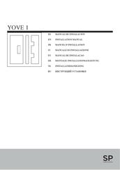 Porcelanosa YOVE 1 Manual De Instalación