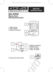 Konig Security SEC-APR20 Instrucciones