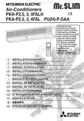 Mitsubishi Electric Mr. SLIM PU-PGAA Serie Manual De Instalación