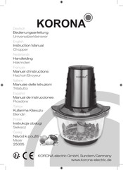 Korona 25005 Manual De Instrucciones