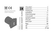 Comunello Automation INDEX INSERT EURO Instrucciones De Montaje