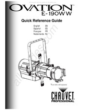 Chauvet Professional OVATION E-190WW Guía De Referencia Rápida