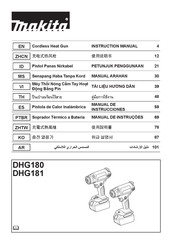 Makita DHG180 Manual De Instrucciones