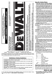 DeWalt DC925 Manual De Instrucciones