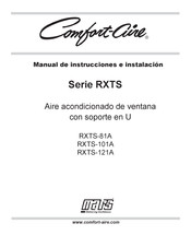 Mars COMFORT-AIRE RXTS Serie Manual De Instrucciones E Instalación