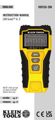 Klein Tools VDV526-200 Manual De Instrucciones