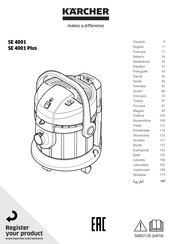 Kärcher SE 4001 Plus Manual Del Usuario