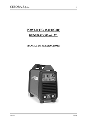 Cebora POWER TIG 1540 DC-HF Manual De Reparaciones
